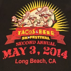 2014 Long Beach California TCos & Beer Festival Tshirt